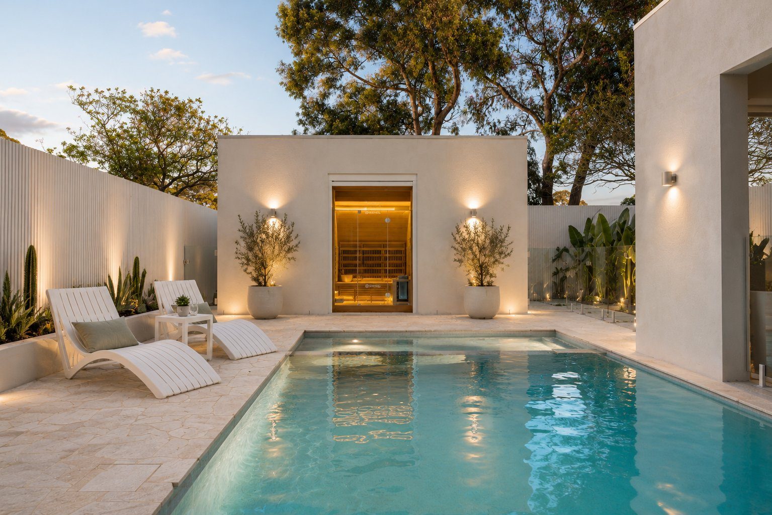 Spa and pool detail